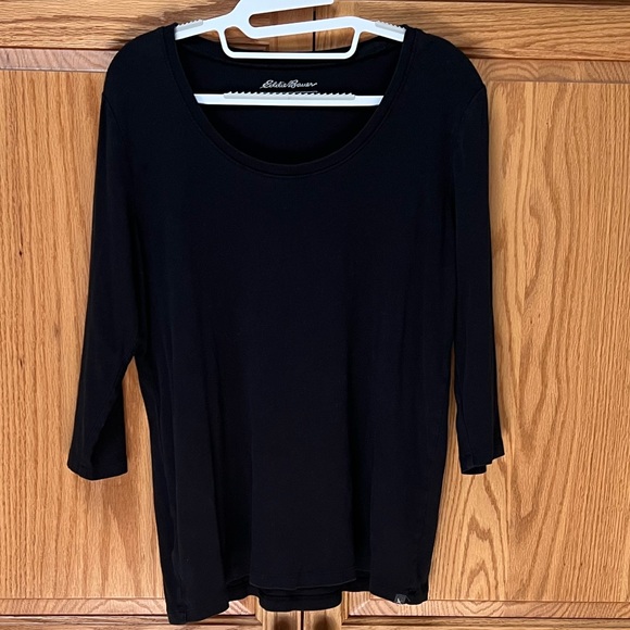 Eddie Bauer Tops - Eddie Bauer Women's Elegant Black Top, GUC, Size XL